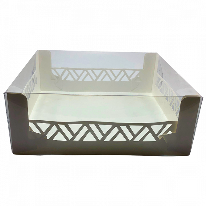 Caja para pastel con tapa transparente grado alimenticio