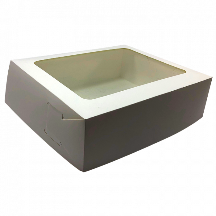 Caja cuadrada con ventana grande