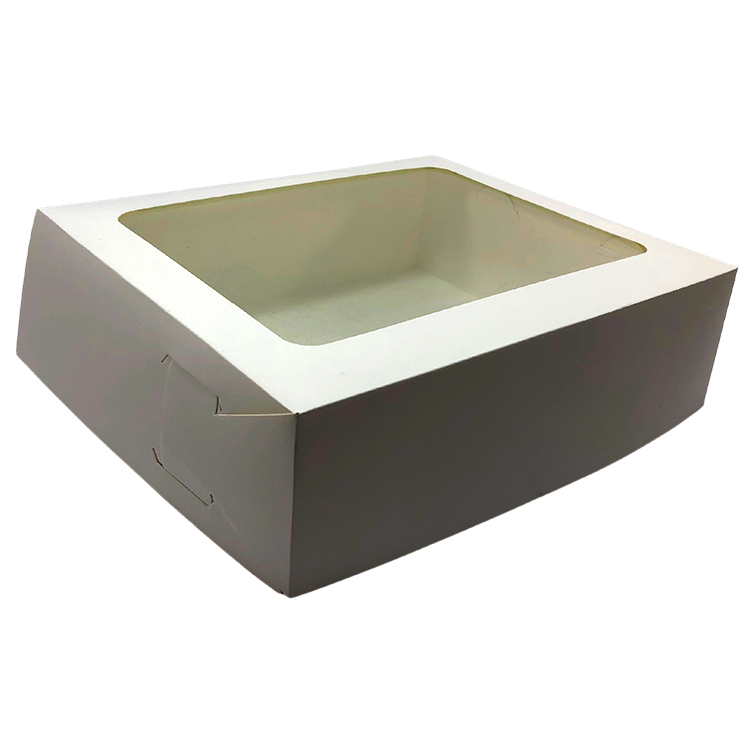 Caja cuadrada con ventana grande