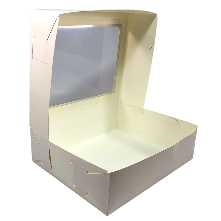 Caja para galletas con tapa transparente 20x20x4cm – Punto y Papel