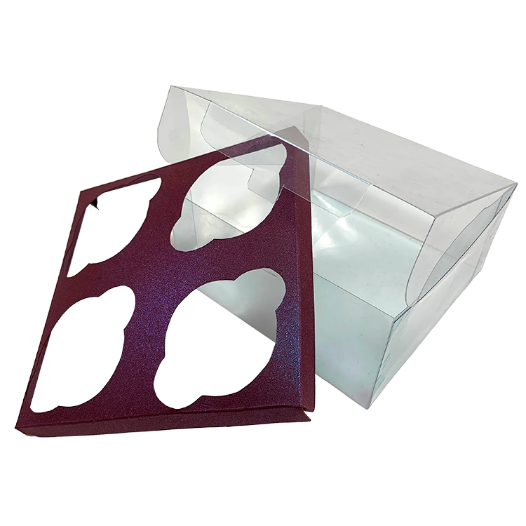 Caja transparente para 1, 2, 4 y 6 cupcakes – Punto y Papel